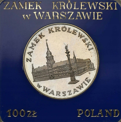 100 zł 1975 Zamek Królewski w Warszawie, SREBRO
