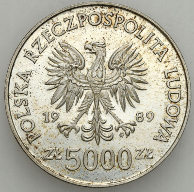 PRL. 5000 złotych 1989 Zabytki Torunia