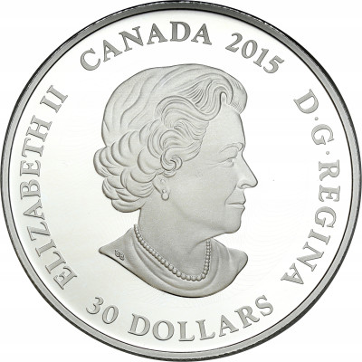 Kanada. 30 Dolarów 2015 Księżycowa Noc - SREBRO