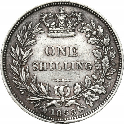 Wielka Brytania. 1 szyling 1853 - SREBRO