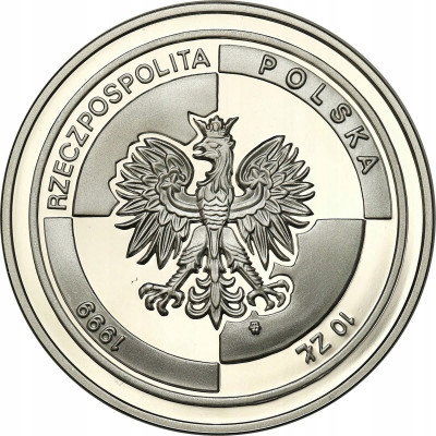 III RP. 10 złotych 1999 NATO - SREBRO