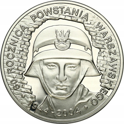 10 złotych 2004 Powstanie Warszawskie SREBRO