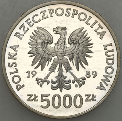 PRL 5000 złotych 1989 Jagiełło