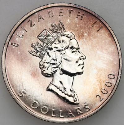 Kanada. 5 dolarów 2000 – UNCJA SREBRA