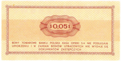 Pewex. Bon 5 centów 1969 – Ea - RZADKI