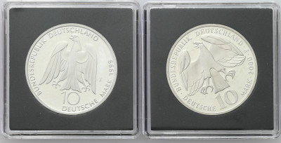 Niemcy. 10 marek 1999 – 2000, zestaw 2 sztuk