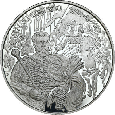 10 zł 2001 Jan III Sobieski popiersie - SREBRO