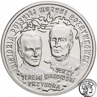III RP 10 zł 2011 J. Wasowski i J. Przybora SREBRO