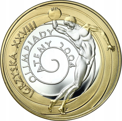 III RP. 10 zł 2004 - Olimpiada Ateny 2004- SREBRO