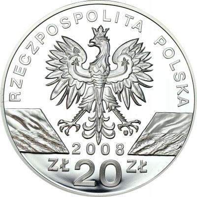 III RP 20 złotych 2008 - Sokół Wędrowny - SREBRO