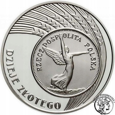 III RP. 10 złotych 2007 Dzieje Złotego - SREBRO
