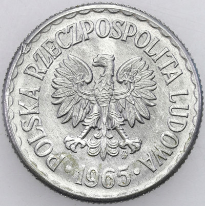 PRL. 1 złoty 1965 Aluminium