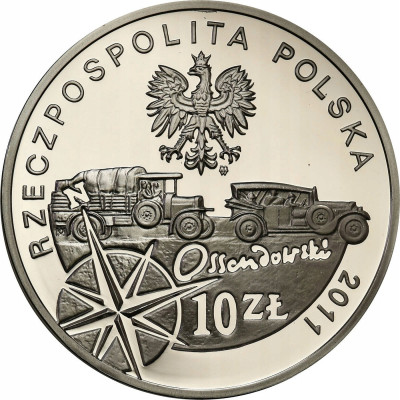 III RP 10 zł 2011 Ferdynand Ossendowski - SREBRO