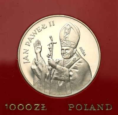 PRÓBA SREBRO 1000 złotych 1982 Jan Paweł II