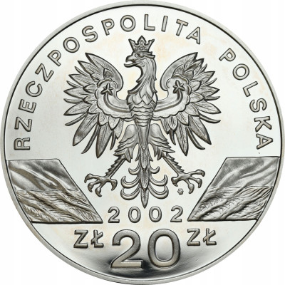 III RP 20 złotych 2002 Żółw Błotny- SREBRO