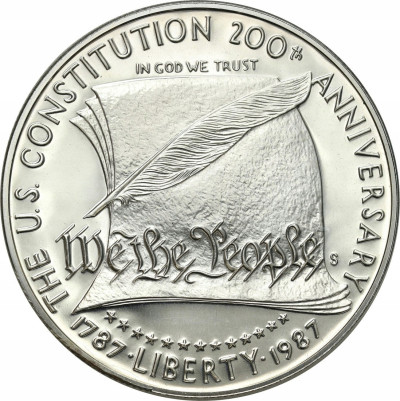 USA 1 dolar 1987 Konstytucja - SREBRO