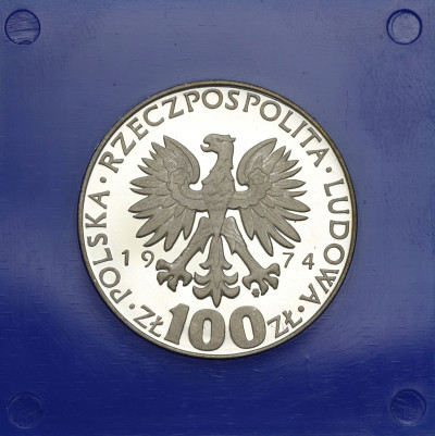 PRL. 100 złotych 1974 Skłodowska Curie, SREBRO