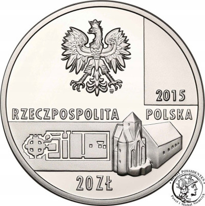 III RP 20 złotych 2015 Relikty budowli- SREBRO