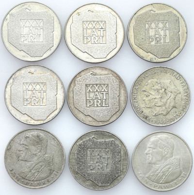 PRL. 200 – 1000 złotych 1974-1982 - zestaw 9 szt.