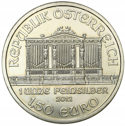 Austria 1,50 Euro 2012 Filharmonicy - SREBRO
