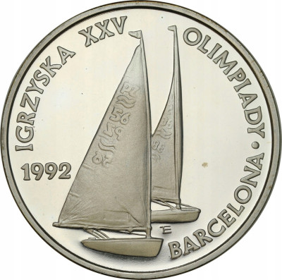 200 000 złotych 1991 Barcelona żaglówki - SREBRO