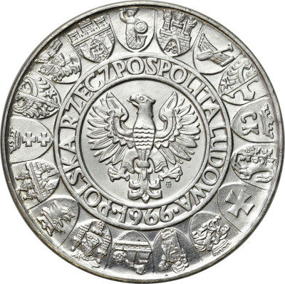 PRÓBA SREBRO 100 złotych 1966 Mieszko i Dąbrówka