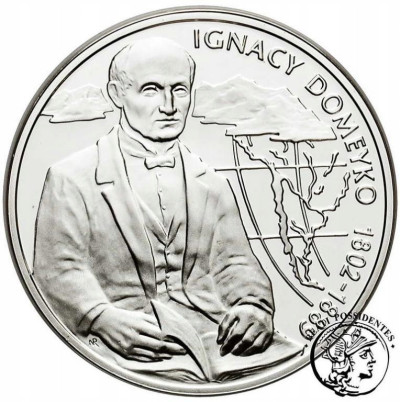 III RP. 10 złotych 2007 Ignacy Domeyko - SREBRO