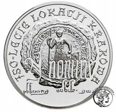 III RP. 10 złotych 2007 Lokacja Krakowa - SREBRO