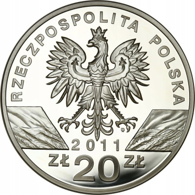 III RP 20 złotych 2011 Borsuk- SREBRO