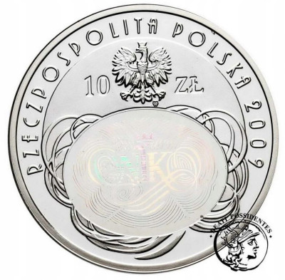 III RP. 10 złotych 2009 NIK, SREBRO