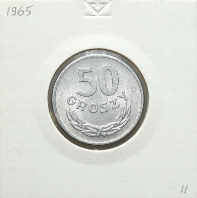 PRL. 50 groszy 1965 - RZADKI ROCZNIK
