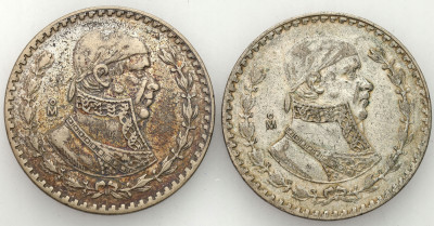 Meksyk. 1 Peso 1960-1966, zestaw 2 sztuk