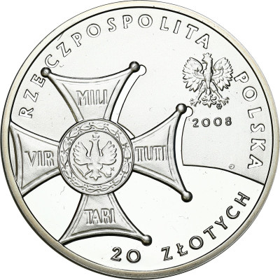 III RP 20 złotych 2008 Niepodległość- SREBRO