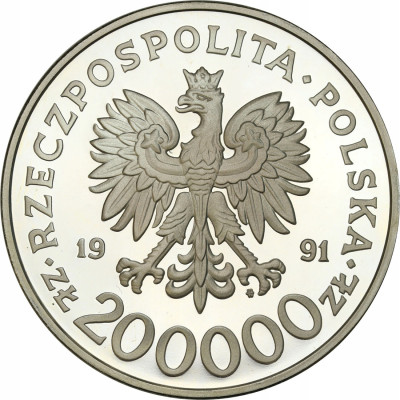 200 000 złotych 1991 Barcelona żaglówki - SREBRO