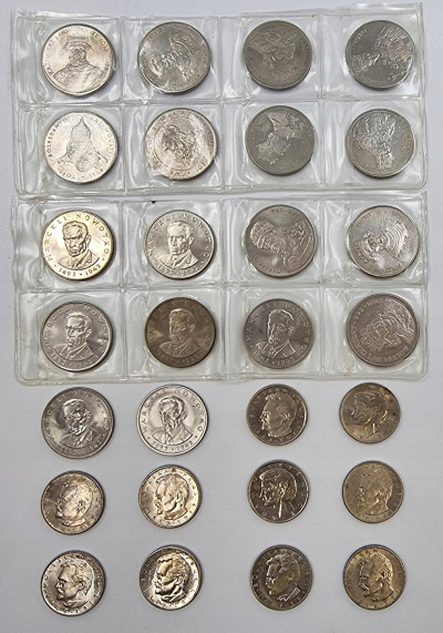PRL, zestaw monet 28 sztuk 10, 20,50,100 złotych.