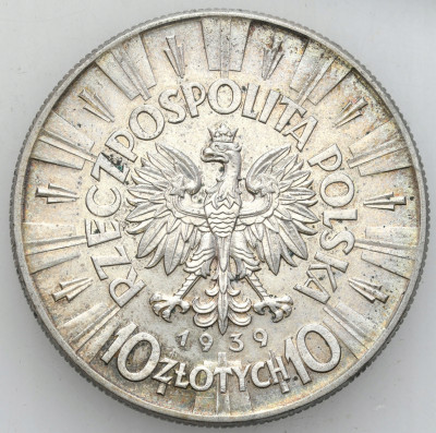 II RP. 10 złotych 1939 Piłsudski