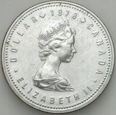 Kanada. 1 dolar 1978XI Igrzyska – SREBRO