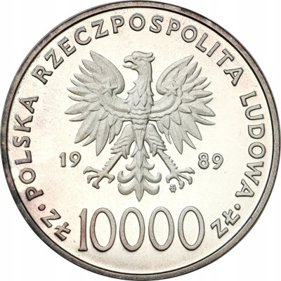 10000 złotych 1989 - Jan Paweł II - SREBRO