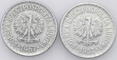 PRL. 1 złoty 1957 i 1967 – RZADKIE