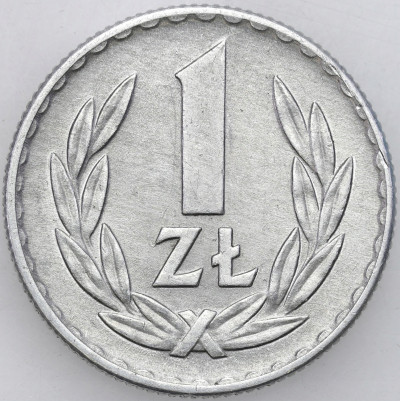 PRL. 1 złoty 1966 Aluminium - RZADKI ROCZNIK