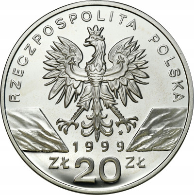 III RP. 20 złotych 1999 Wilk