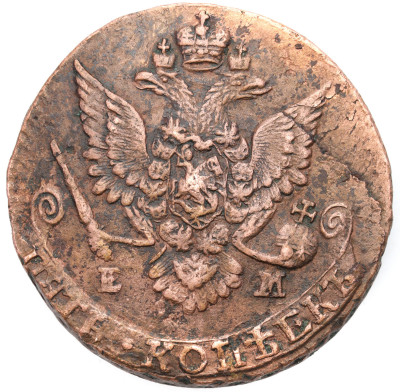 Katarzyna II. 5 kopiejek 1787 EM, Jekaterinburg