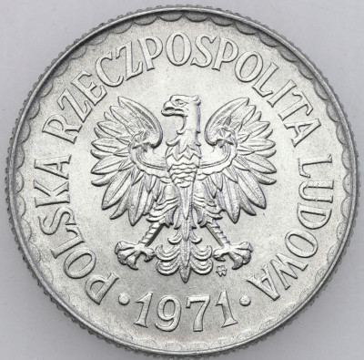 PRL. 1 złoty 1971 Aluminium