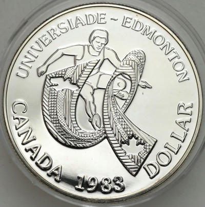 Kanada. 1 dolar 1983 - XII Uniwersjada w Edmonton