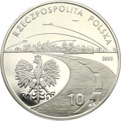 III RP. 10 złotych 2003 Przemysł Naftowy- SREBRO