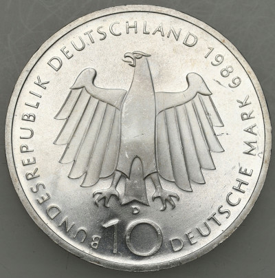 Niemcy. 10 marek 1989 J 800 lat Hamburga – SREBRO