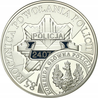 III RP. 10 złotych 2004 Policja - SREBRO