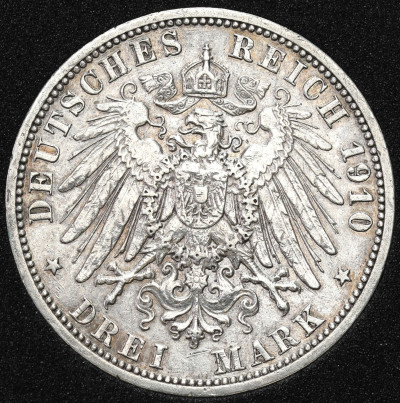 Niemcy, Hesja. 3 marki 1910 A Berlin
