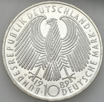 Niemcy 10 Marek 1989 40 lat RFN SREBRO