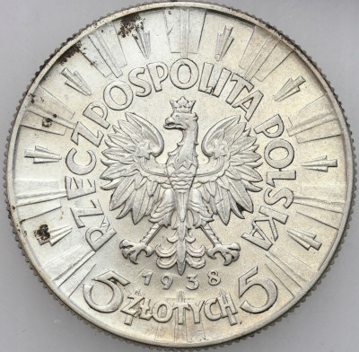II RP. 5 złotych 1938 Piłsudski – RZADSZE